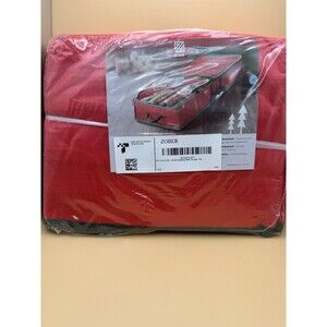 Red Waterproof Gift Wrap Storage Bag - 41 Inches, Organize Holiday Supplies